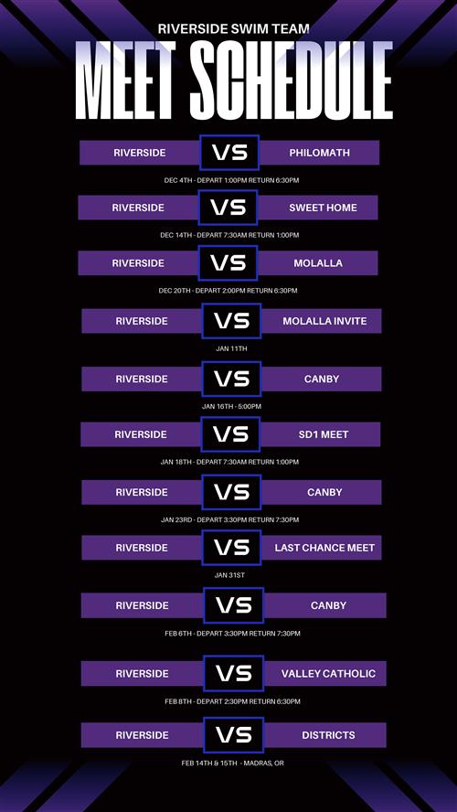 Swim Meet Schedule